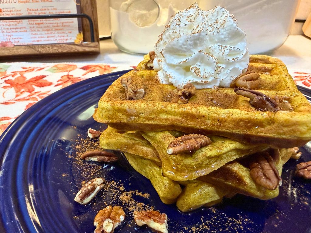 Pumpkin Pecan Waffles